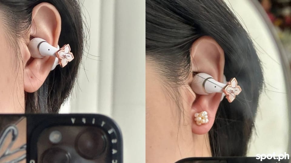 shokz opendots 2 when worn with the attachments